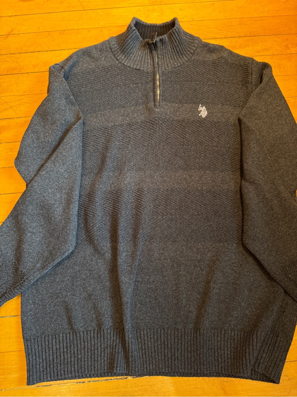 U.S. Polo Assn. Men's Half-Zip Sweater - Charcoal Gray